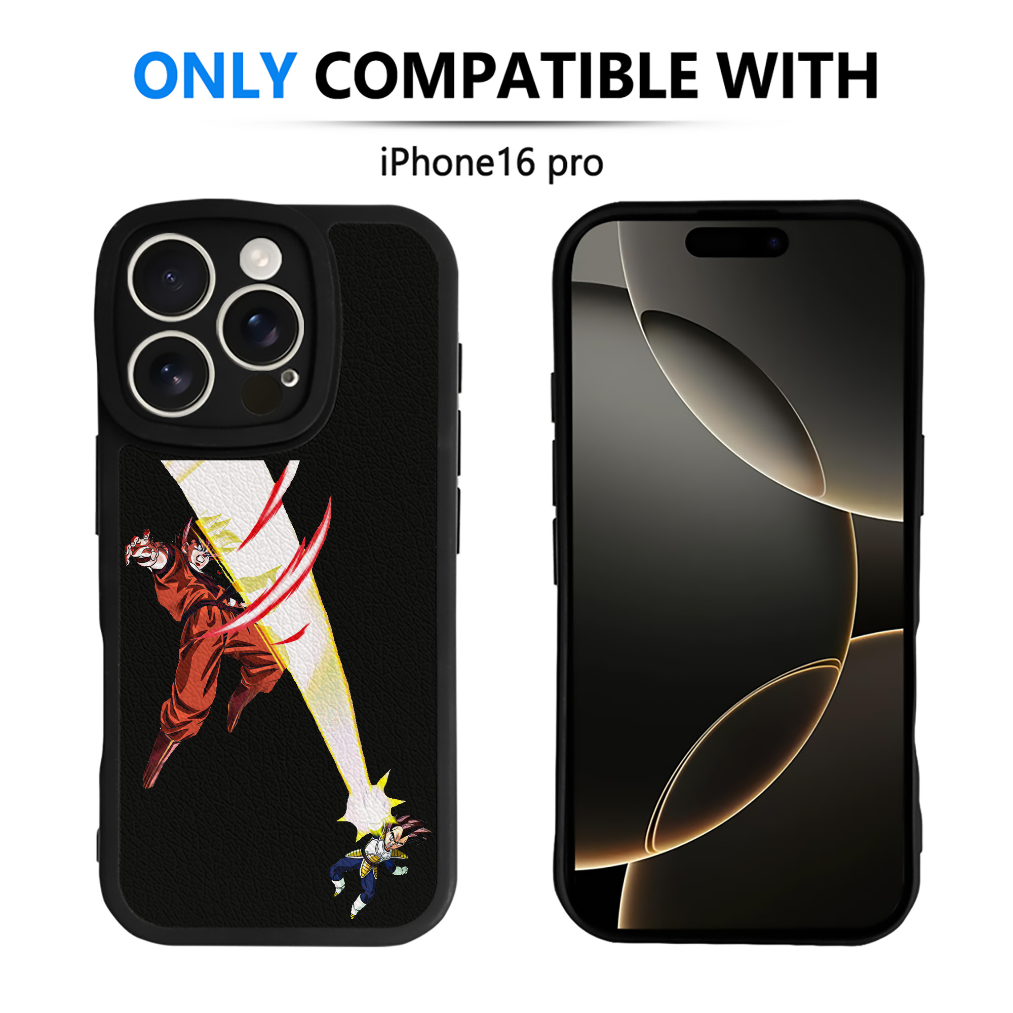 （画像用） ドラゴンボール ベジータ四世（Bejīta Yonsei）DRAGON BALL Vegeta IV 【iPhone 16シリーズ対応】シリコンスマホケース（レザー調） 材質：シリコン